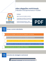 Apresentação WE 21-22 - Alegações Nutricionais