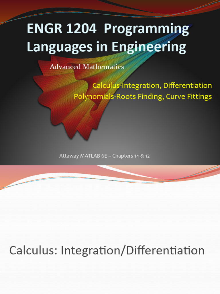 Engr 1204 Lecture 9 Sp24 | PDF | Derivative | Area