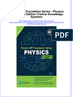 Pearson Iit Foundation Series Physics Class 8 6Th Edition Trishna Knowledge Systems Download PDF Chapter