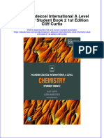 Pearson Edexcel International A Level Chemistry Student Book 2 1St Edition Cliff Curtis Download PDF Chapter