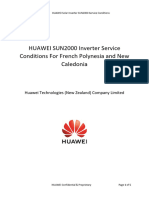 Huawei Sun2000 Inverter Limited Product Support Service Conditions