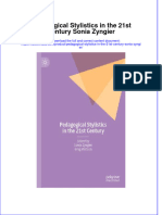 Pedagogical Stylistics In The 21St Century Sonia Zyngier download pdf chapter