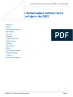Guía de Las Deducciones Autonómicas Del IRPF en El Ejercicio 2022