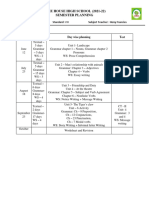 Semester Planning 8th English