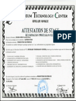 Attestation de Stage PTC