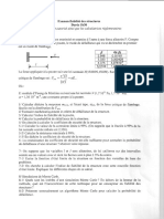 (MS304) Fiabilit - Des - Structures - Partiel - 2011