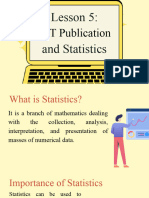EMTECH LESSON 5 ICT Publication and Statistics