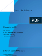 Chemistry of Life 4th Form Life Science