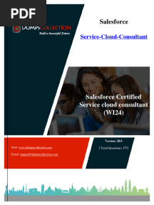 Salesforce Service Cloud Consultant