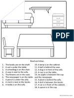 Prepositions of Place Drawing