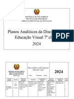 Plano Analitico de Educacao Visual ITrimestre