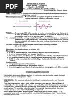 Class X Handout - House Hold Circuit