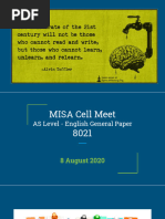 As Level 8021 Egp Misa Cell Meet 2020