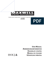 Maxwell 25306 Digital Multimeter - User Manual