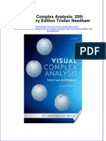 Visual Complex Analysis 25Th Anniversary Edition Tristan Needham Ebook Full Chapter
