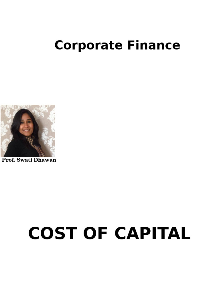 Module 3 cost of capital pdf cost of capital preferred stock