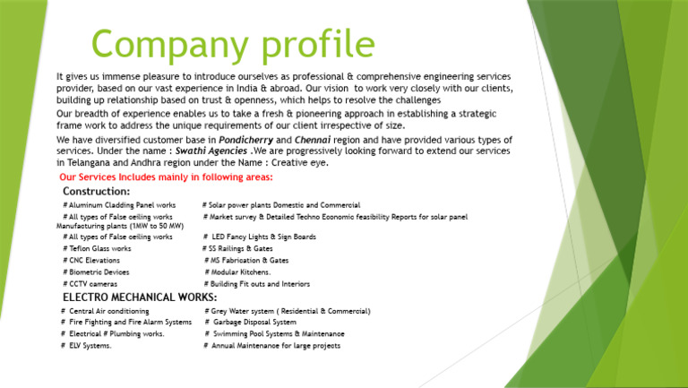 Comprehensive Engineering Services Overview | PDF