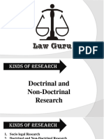 Doctrinal and Non-Doctrinal Research