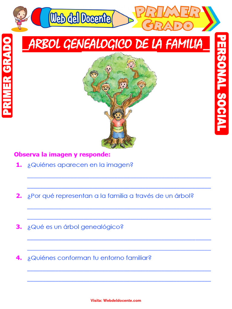 Árbol Genealógico Familiar para Niños | PDF | Salud y bienestar