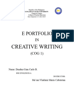 E Portfolio in COG 1