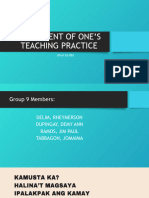 Assessment of Ones Teaching Practice