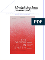 The Danish Pension System Design Performance and Challenges Torben M Andersen Editor Full Download Chapter