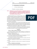 I. Comunidad Autónoma: 3. Otras Disposiciones