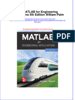 Ise Matlab For Engineering Applications 5Th Edition William Palm full chapter