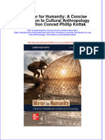 Ise Mirror For Humanity A Concise Introduction To Cultural Anthropology 13Th Edition Conrad Phillip Kottak full chapter