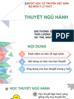 học thuyết ngũ hành Dược