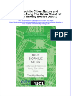 Blue Biophilic Cities Nature and Resilience Along The Urban Coast 1St Edition Timothy Beatley Auth Full Chapter