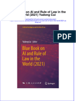 Blue Book On Ai and Rule of Law in The World 2021 Yadong Cui Full Chapter