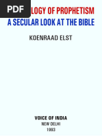 Psychology of Prophetism A Secular Look at The Bible Book by Koenraad