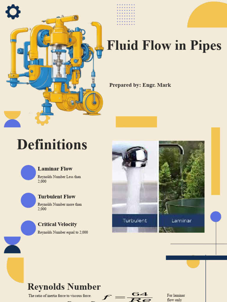 Fluid Flow in Pipes (Continue) | PDF | Reynolds Number | Mechanics