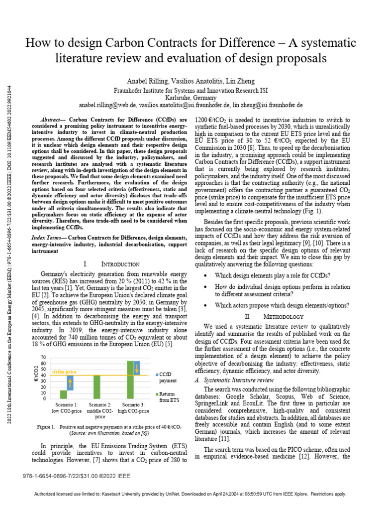 how-to-design-carbon-contracts-for-difference-a-systematic-literature