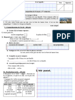 Un Voyage À Oran - Composition 2ème Trimestre 5AP - 2023 - 2024