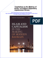 Islam and Capitalism in The Making of Modern Bahrain 1St Edition Rajeswary Ampalavanar Brown Full Chapter