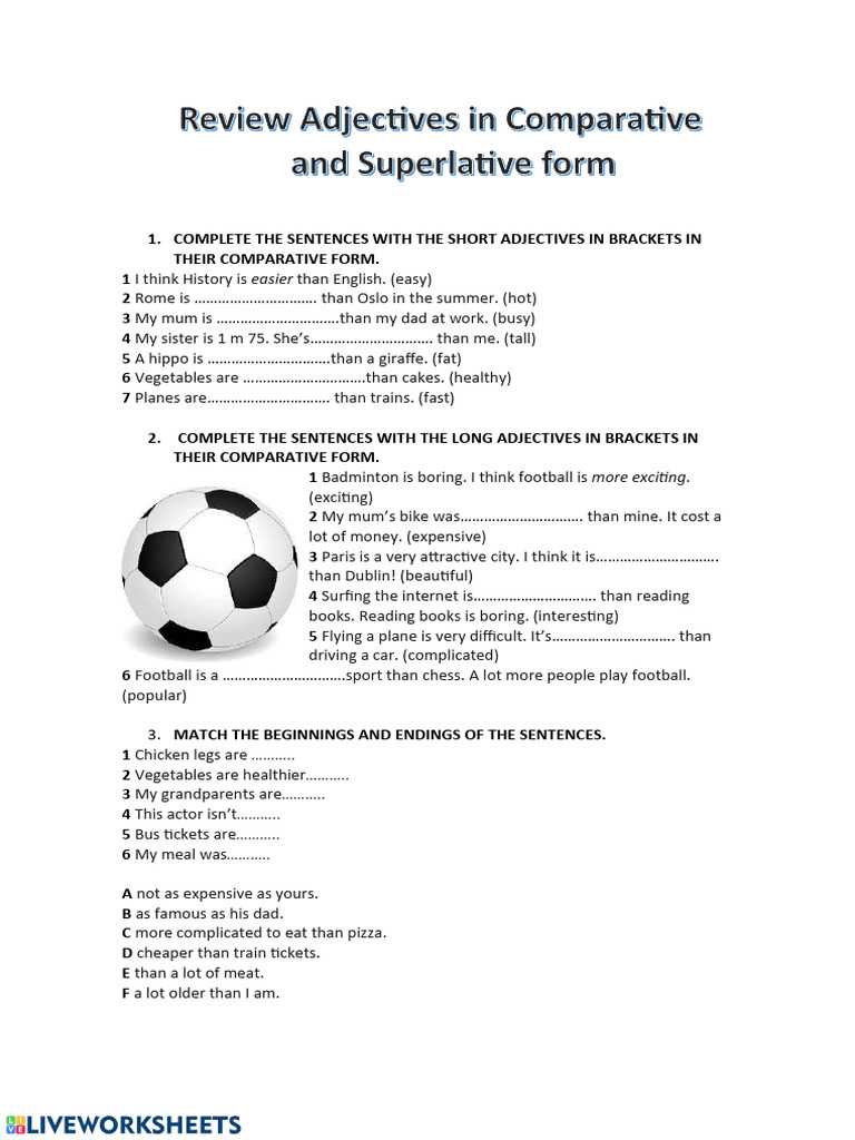 COMPARATIVES | PDF | Food And Drink | Foods