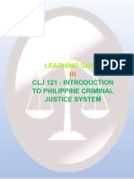 CLJ 121 - Introduction To Philippine Criminal Justice System