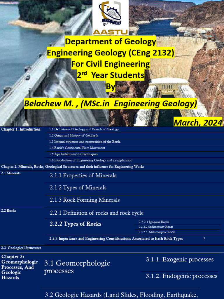 Engineering Geology for Civil Engineers | PDF | Plate Tectonics | Geology