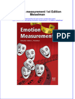 Emotion Measurement 1St Edition Meiselman Full Chapter