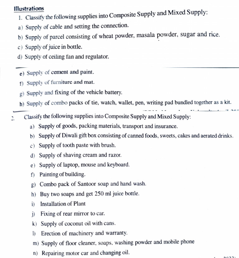 Composite and mixed supply pdf