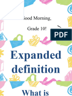 Expanded Definition