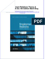 Employment Relations Theory Practice 4Th Ed 4Th Edition Mark Bray Full Chapter