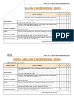 Evaluación Miembros Equipo