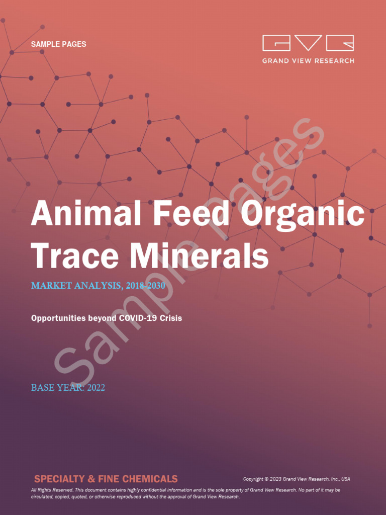 Sample animal feed organic trace minerals market analysis segment