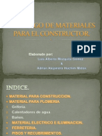 Catalogo de Materiales Para El Constructor