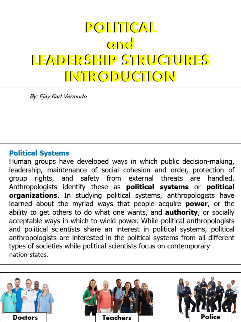 Political Structures: Bands to Chiefdoms | PDF | Banks | Cooperative