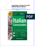 Italian Conversation Premium 3Rd Ed 3Rd Edition Marcel Danesi Full Chapter
