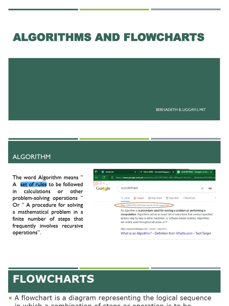 Topic 2 - Algorithm and Flowchart | PDF | Algorithms | Computer Program